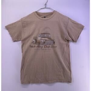 Back Alley Chop Shop Old School Truck Brown Shirt Size M